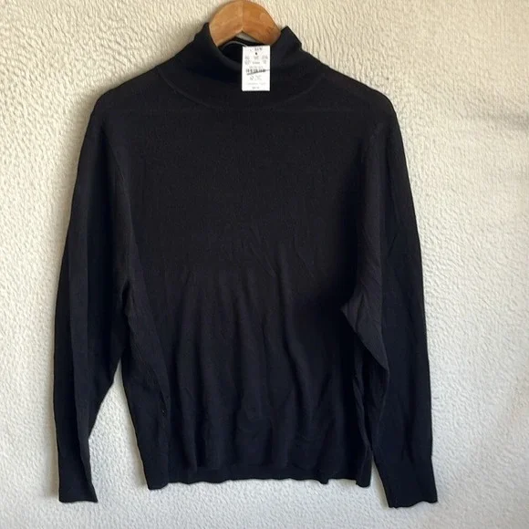J. Crew Machine-washable merino wool-blend turtleneck Womens 3X Black - Picture 1 of 9